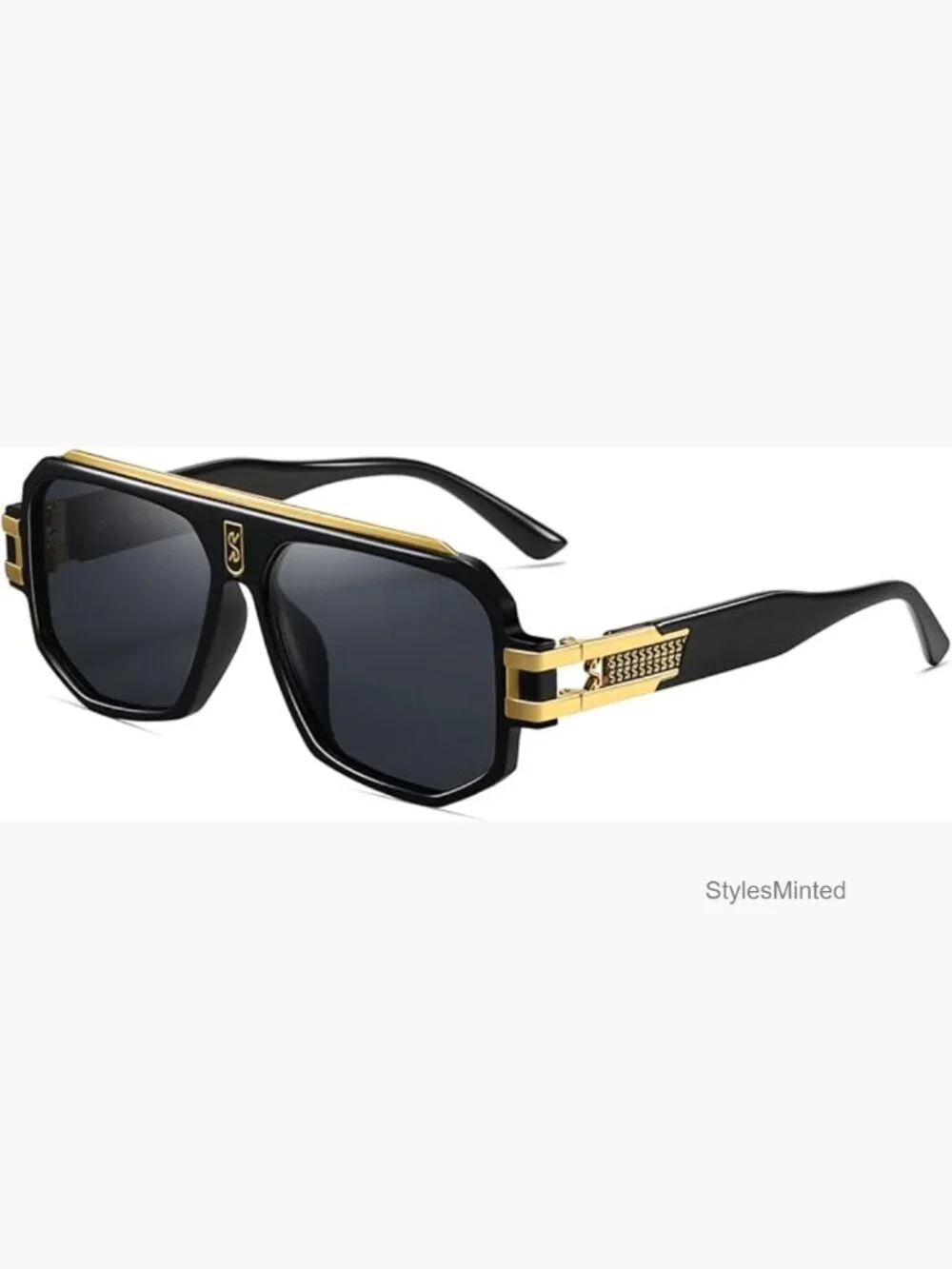 Retro Polarized Pilot Sunglasses Men Women Vintage Square Metal Shades